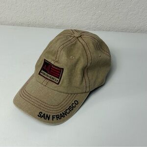 San Francisco Golden Gate Bridge Embroidered Vintage Wash Logo Souvenir Cap